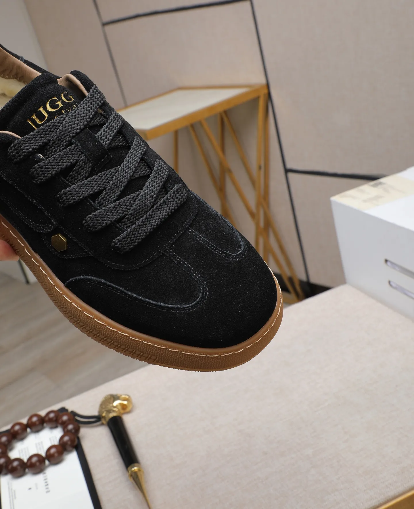 Men's shoes 💰540 IUGGI new retro presbyopia men's shoes, casual and versatile, full of high-end sense, fashionable, luxury and personalized style, joint style, retro presbyopia factor, full of handsome style, first layer suede cowhide, lining wool, rubber outsole, light and non-slip size: 39-44